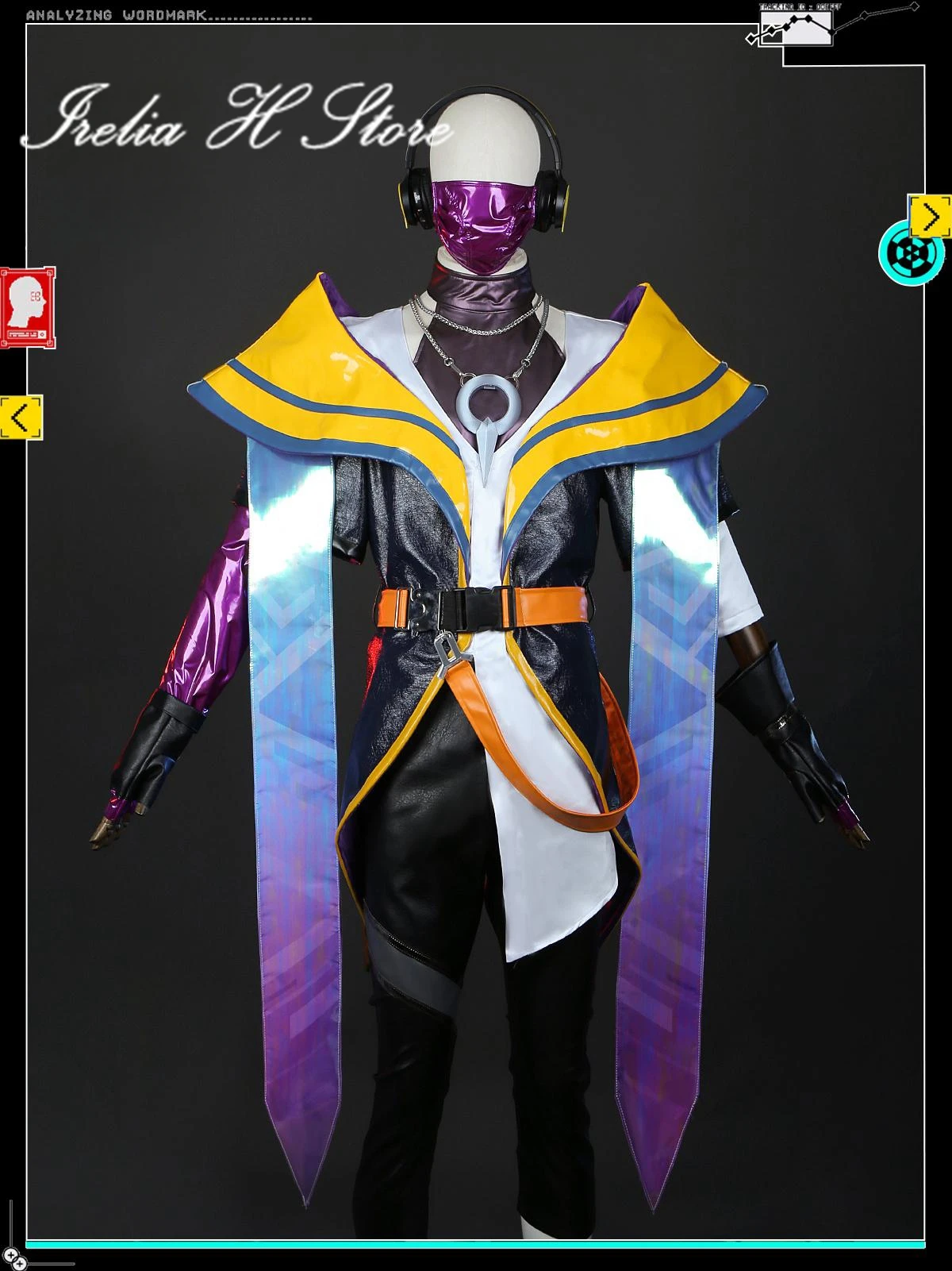 Irelia H store-disfraz de Aphelios de LOL, HEARTSTEEL, Aphelios, PU, para hombre, para Halloween