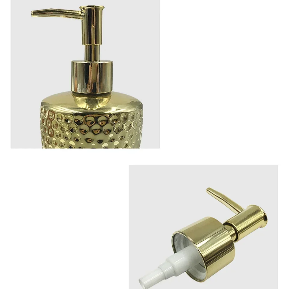 Gold Silver Soap Dispenser Pump Head Press Pump Head Spring Pump Head Liquid Pump Lotion Face Cream Shampoo Travel Essential