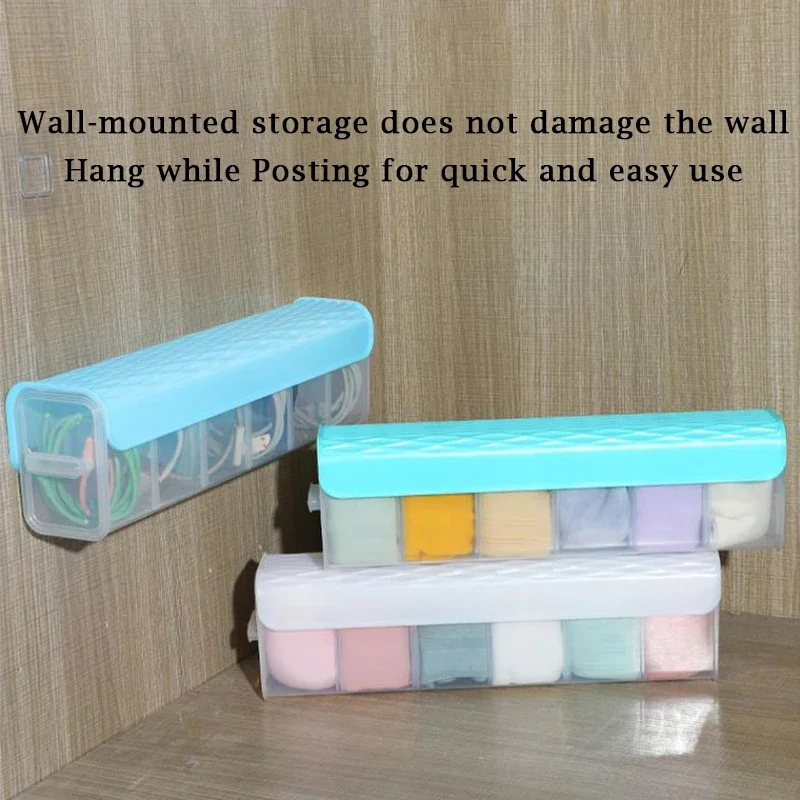 Wall Hanging Transparent Underwear Panties Storage Box Socks Storage Box Closet Organizer Bedroom Storage Organizer