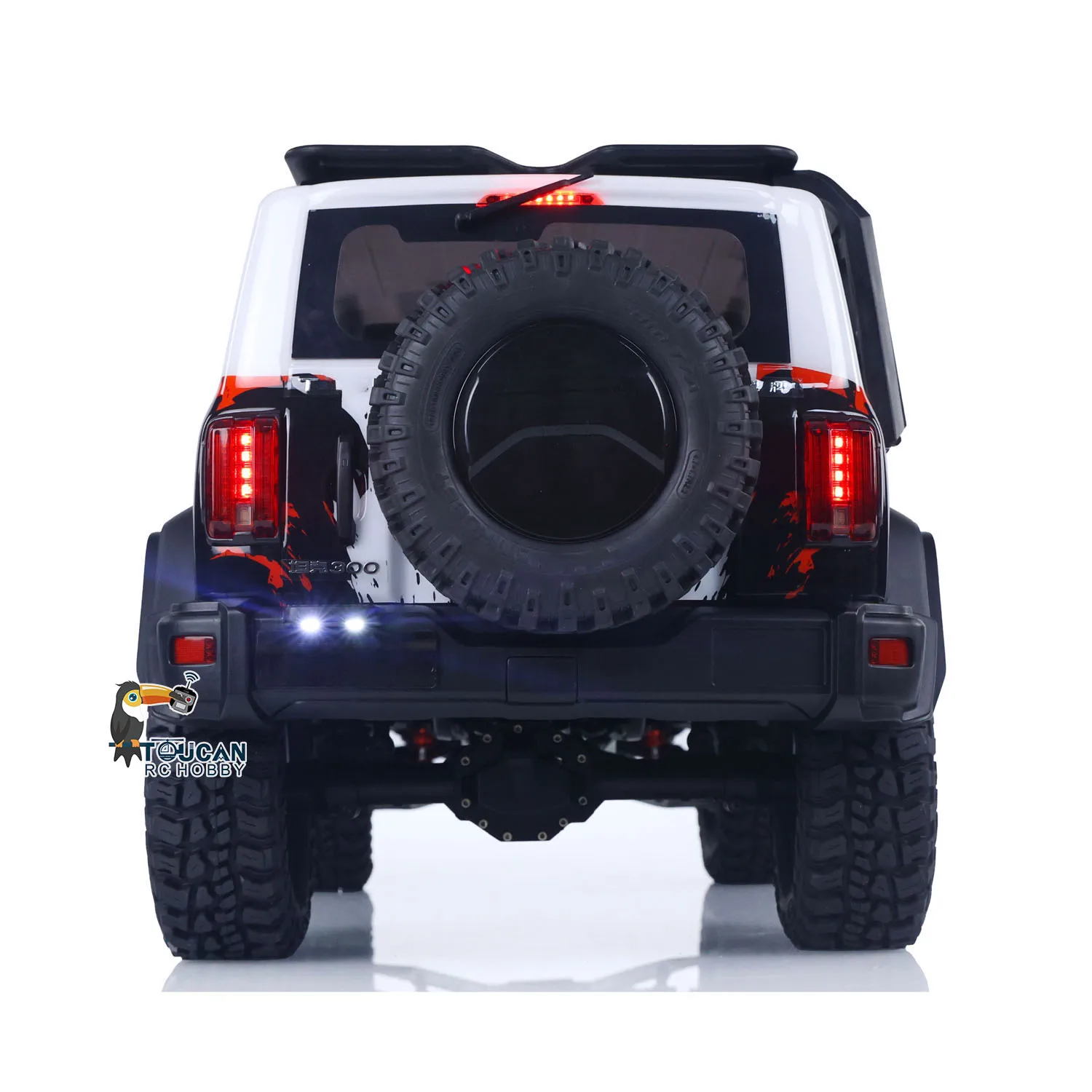 1/8 RC クローラーカータンク 300 記念版 4WD ラジコンオフロード車両アクスルロックブラシ付きモーター ESC ライトメタルアーム