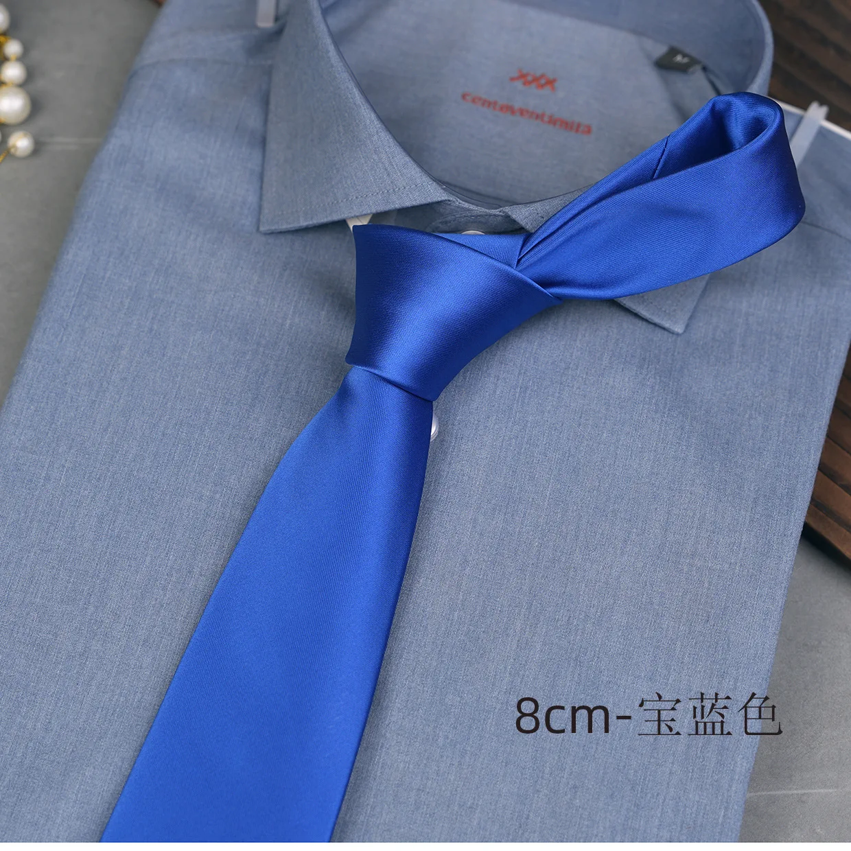8cm 솔리드 컬러 남성 비즈니스 슬림 넥타이 영국 클래식 넥타이 캐주얼 웨딩 액세서리