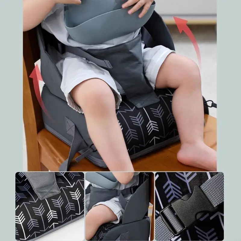 D7YD Có Thể Gập Lại Bé Tập Tăng Chiều Cao Ghế Đệm Cho Bé Bàn Ăn Điều Chỉnh Đai Ghế Tăng Chiều Cao Miếng Lót