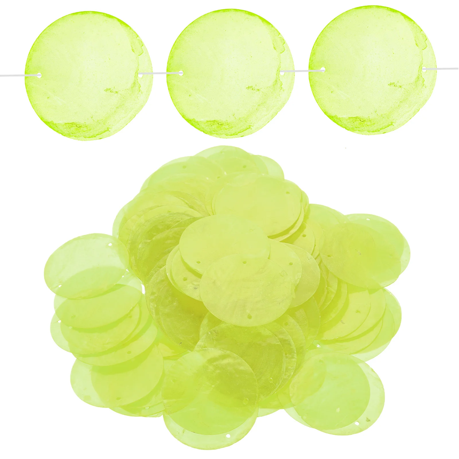 100pcs Shell Slices Round Natural Shells Charms For Diy Jewelry Making Accessories Craft Decorative Pendants