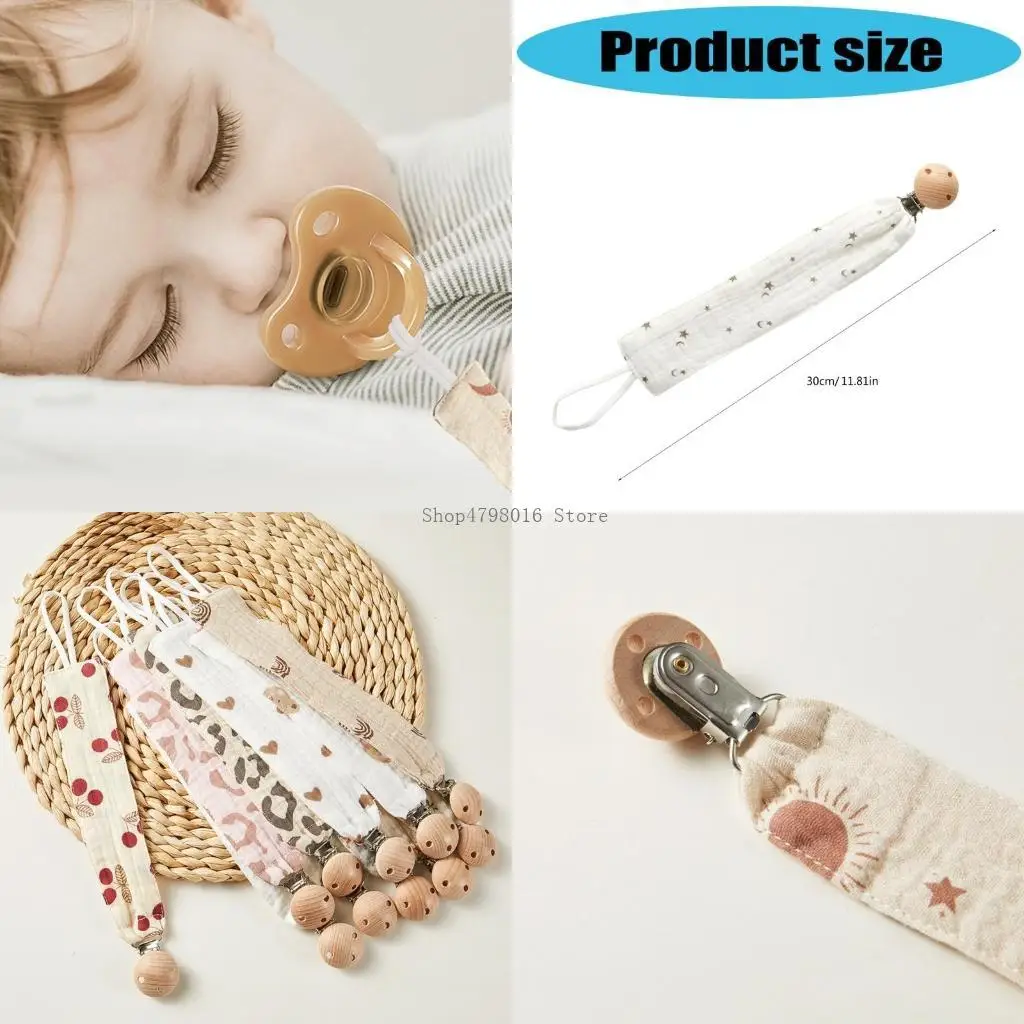 

Infants Soother Clip Strap Comfortable Baby Pacifier Chain Toy Holder Keeper