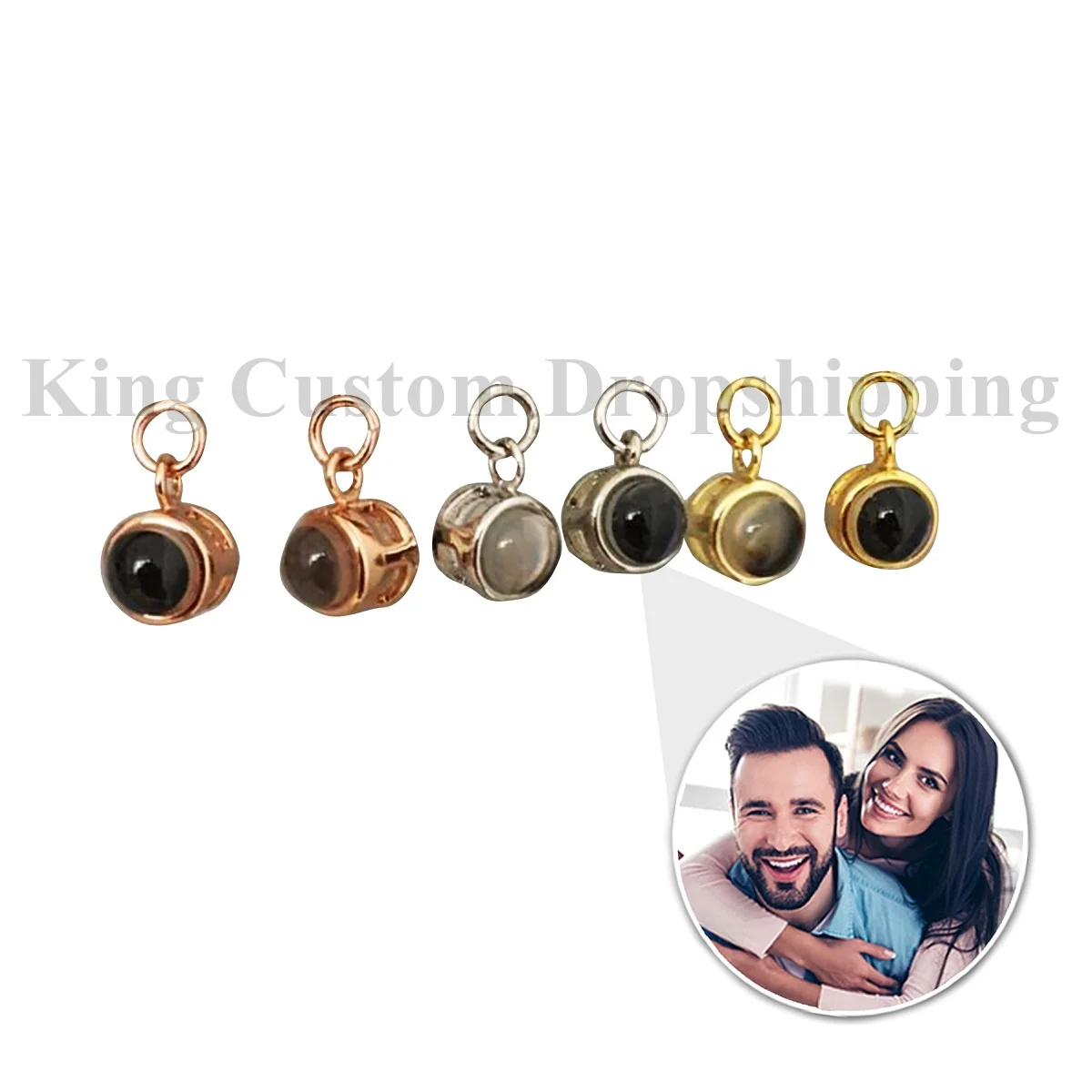 

Personalized Photo Birthday Gifts Custom Projection Bracelet Charm Only Charm bead for Friends and Family