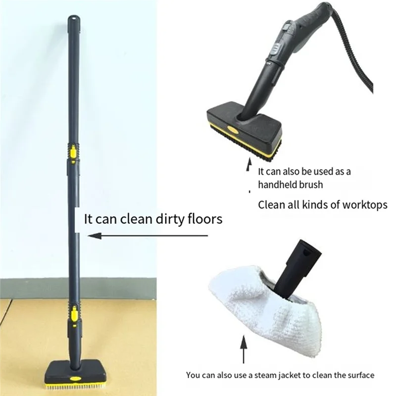 ABVI-Steam Cleaning Mop Brush สําหรับ Karcher SC1 SC2 SC3 หัวฉีดแปรงขนแปรงโปร่งใส