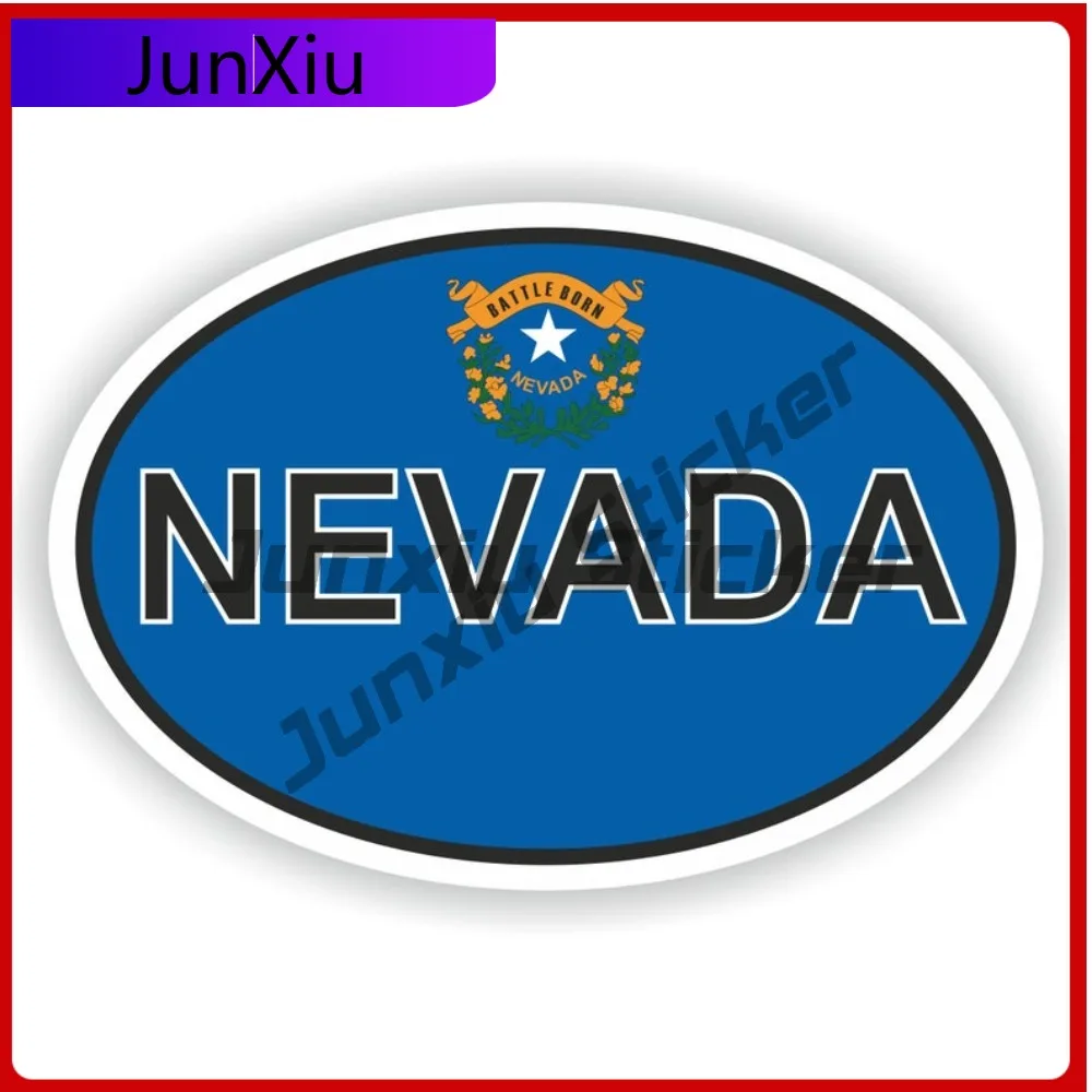 

Nevada City Sticker With National Flag Badge Sticker Decorative Scratch Cover Scratch Cover Sticker Adventure Motorcycle Sticker