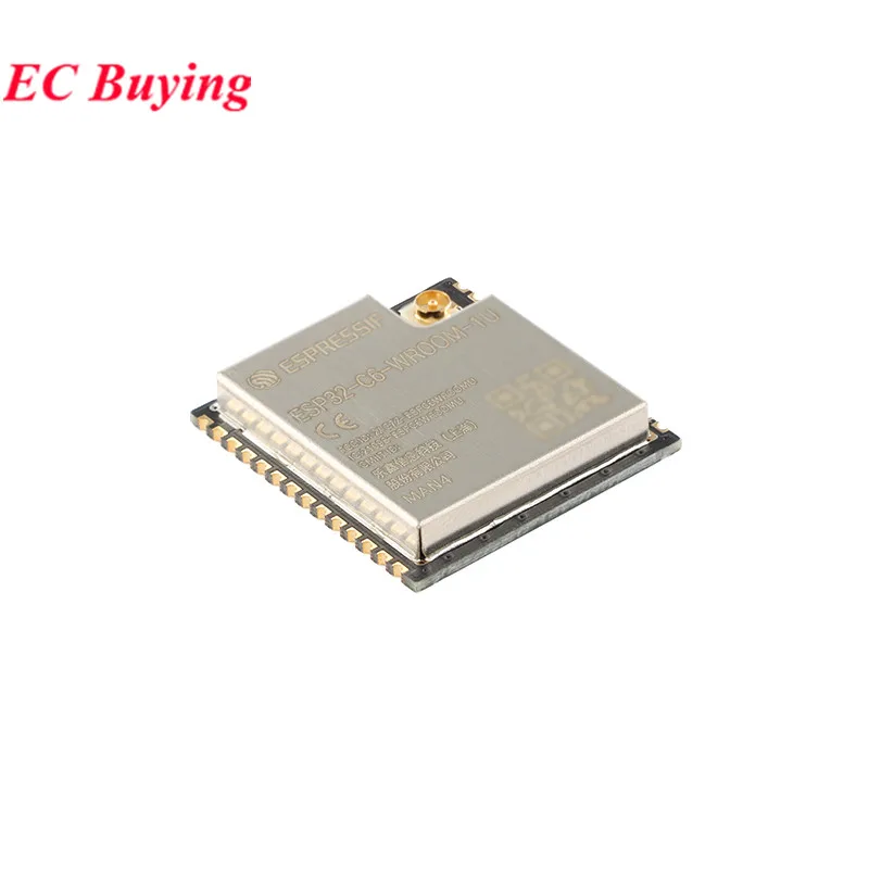 ESP32-C6-WROOM-1 N16 N8 N4 ESP32-C6-WROOM-1U ESP32-C6-MINI-1-H4 N4 2.4G Wi-Fi 6 Ble 5 Wifi Wireless Module Zigbee 3.0 Thread SPI