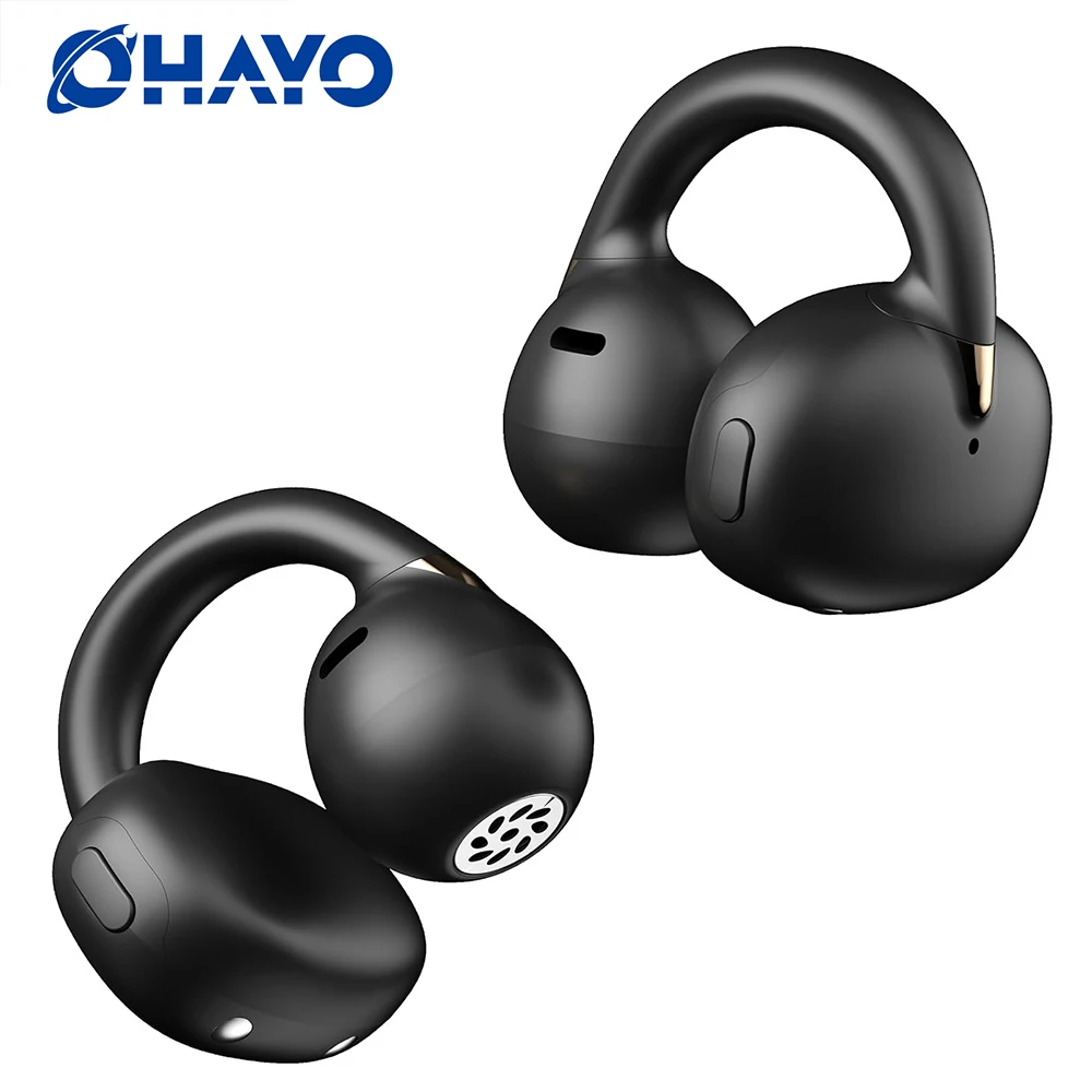 

Наушники OHAYO Open Ear, беспроводные наушники-клипсы, Bluetooth 5.4, легкие и удобные, с шумоподавлением AI для звонков
