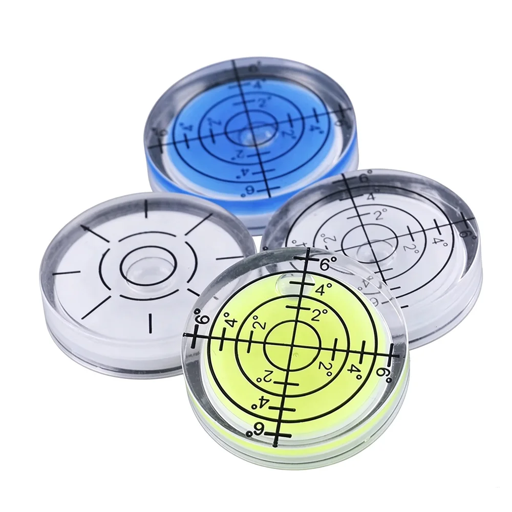 32mm Spirit-Bubble Level Surface Degree Marking Level Round Measuring Meter Acrylic For Construction Manual Tools Parts
