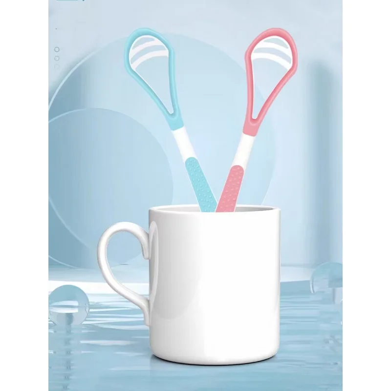 1Pcs Dental Tools Oral Care Keep Fresh Breath Tongue Cleaner Tools Oral Hygiene Tongue Scrape Tongue Scraper Brush Scraper
