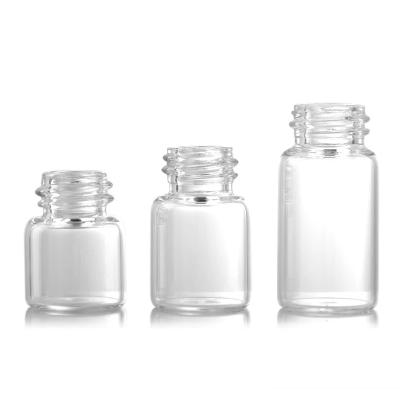 1ml/2ml/3ml Refillable Clear Mini Empty Glass Dropper Bottle Protable Travel Liquid Dispenser for Oil Eye Dropship