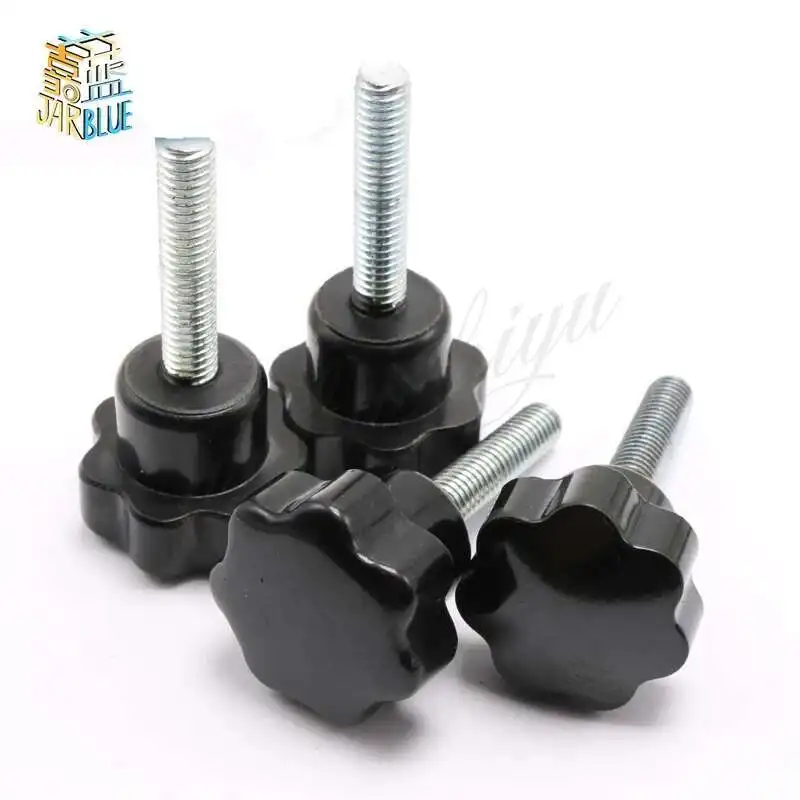 Vite di serraggio della manopola a stella della maniglia di serraggio in bachelite da 10 pezzi M8x16-80mm