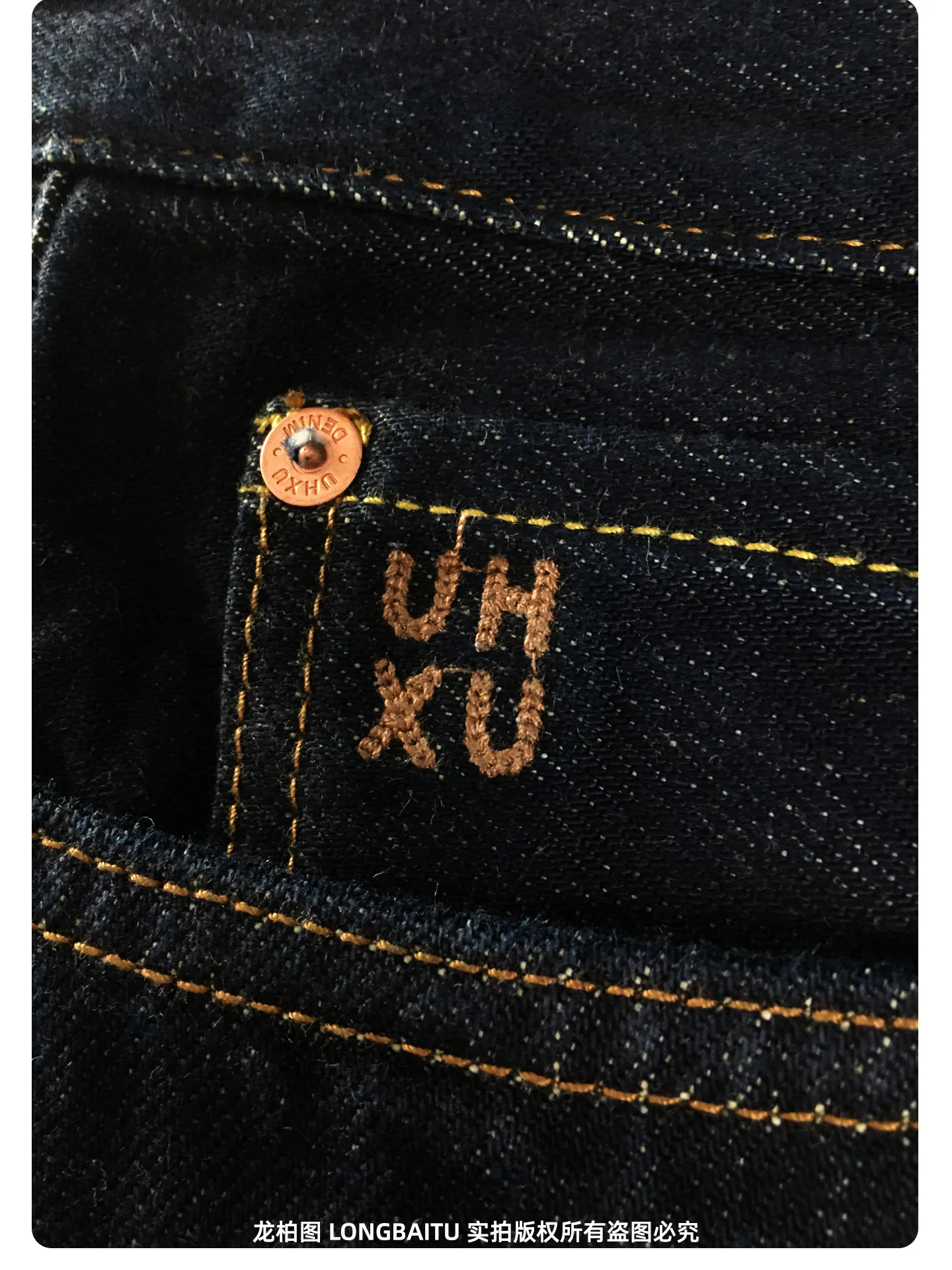 Men's 100% Pure Cotton Raw Indigo Blue Denim Jeans 2025 Autumn Winter American Retro Loose Straight-Leg Heavyweight Casual Pants