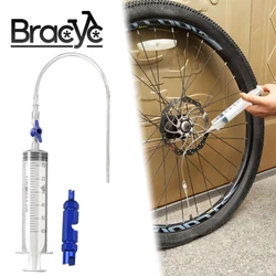 MTB Road Bicycle Tubeless Tire Liquid Injection Tool 60ml Tire Sealant Injector Oil Mineral Change Tool for Bike Repair Tools