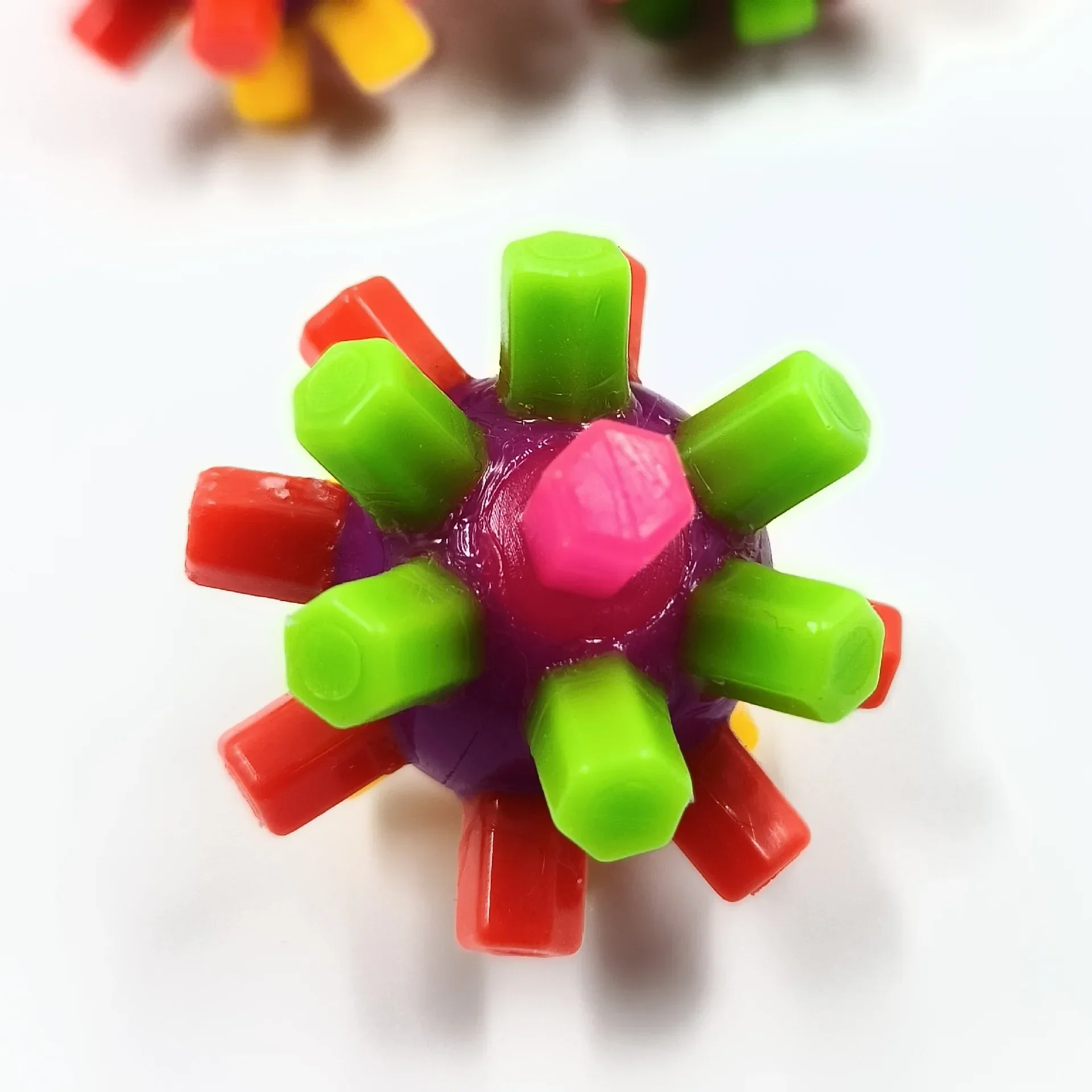 Bola colorida de treinamento de habilidade sensorial, quebra-cabeça elástico de arco-íris, brinquedos para aliviar o estresse, esportes ao ar livre, brinquedo, presente de aniversário