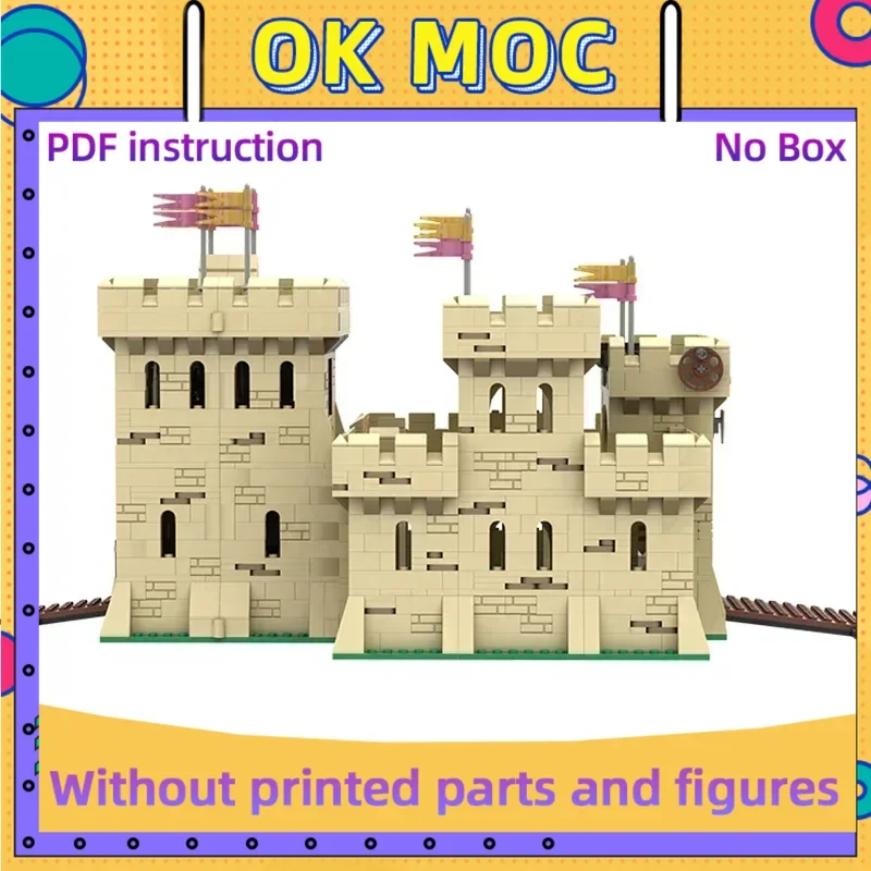 

Военная модель крепости Moc, строительные кирпичи, классический замок пустыни, технология, модульные блоки, подарок, рождественские игрушки, наборы «сделай сам», сборка