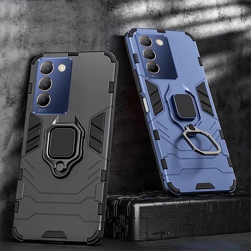 

Skinlee For VIVO V30 Lite Case Magnetic Ring Armor Multifunction Hard Cover For VIVO V30 5G V30 Pro V40 SE 80W 5G Back Shell