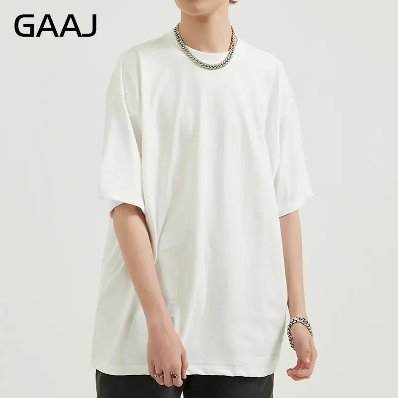 Premium 100% Pure Cotton T shirt Men Short Sleeve Plain HeavyWeight Tops Solid Oversized Tee Shirt Women Quality Hip Hop Clothes