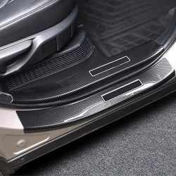 Door Sill Protector For Toyota Highlander XU70 2023 2022 2021 Door Sill Scuff Plate Guard Pedal Kick Strip Styling Cover Trim