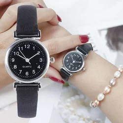 Reloj clásico de cuarzo informal Para Mujer, reloj con correa de cuero, reloj redondo, Relojes de pulsera Para Mujer, reloj Para Mujer