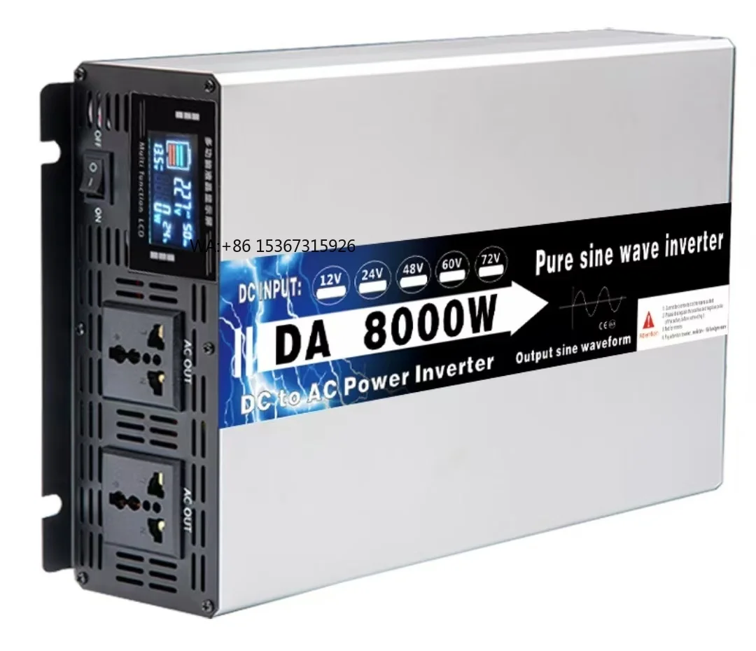 

Wholesale 3000W to 6000W Hybrid Solar Converters Pure Sine Wave Industrial Automotive Inverter 12V 24V 220V 110V 50A Motor 1A