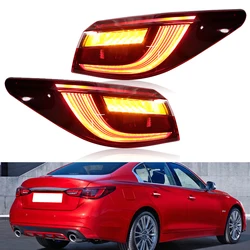 For Infiniti Q50 Q50L 2018-2021 Car LED Rear Tail Light Turn Signal Light Brake Fog LampTailLight Assembly 265556HH1B 265506HH1B