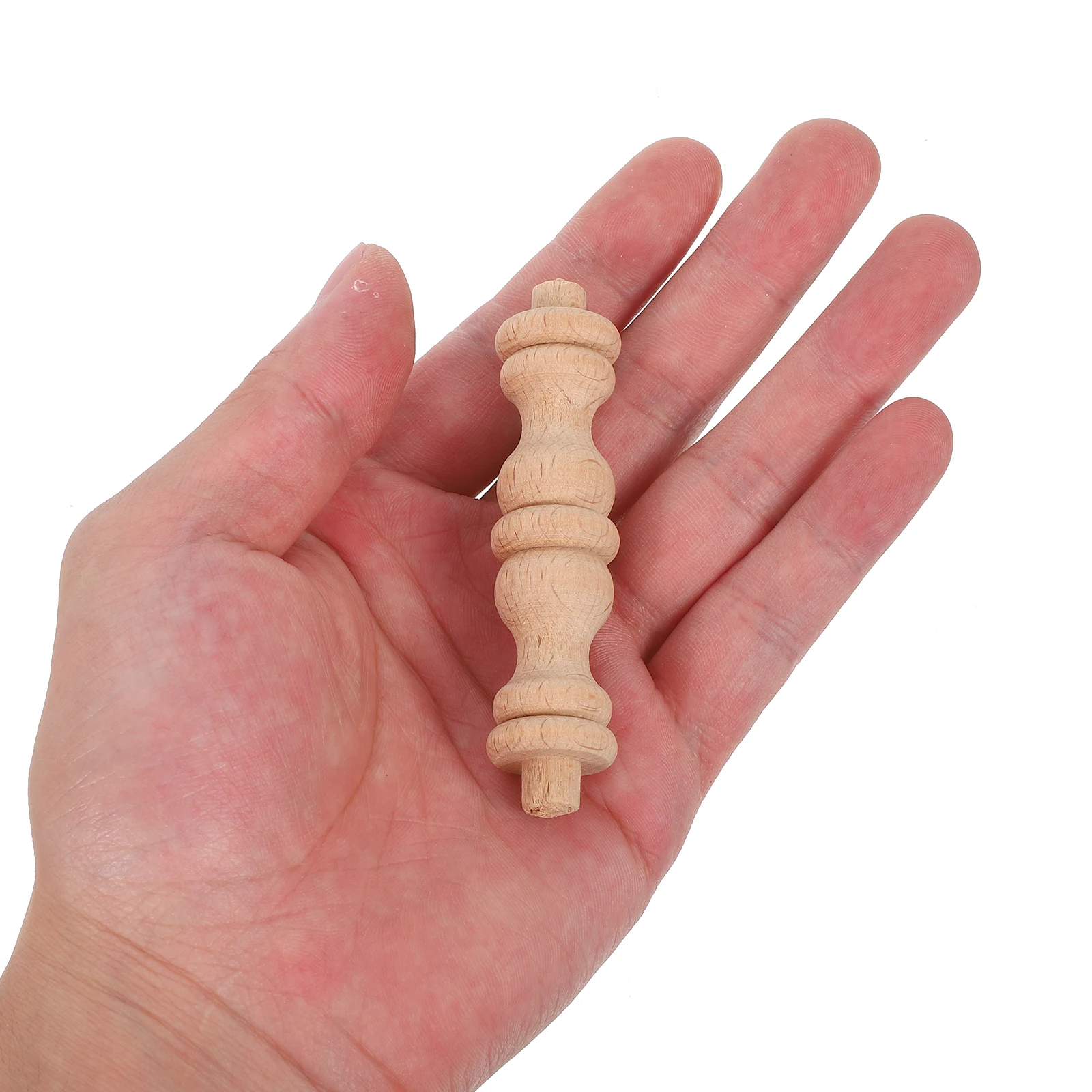 

12Pcs Wooden Baluster Spindles Carved European Style Solid Wood Wine Cabinet Decoration Pillars Wooden Baluster Spindles