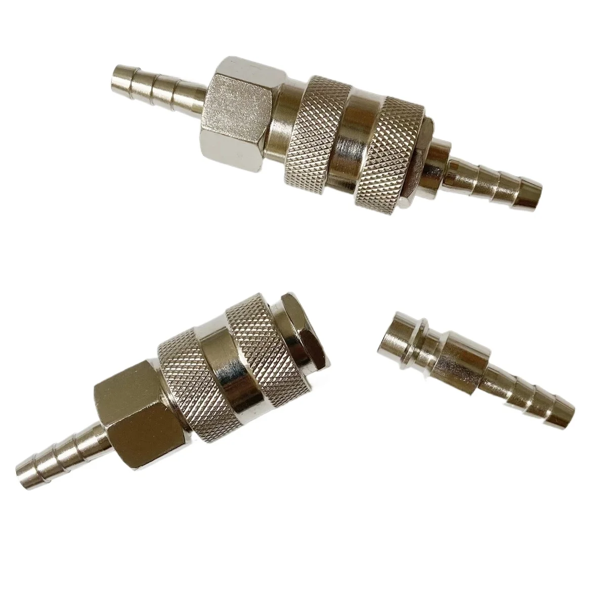 EU Type Socket + Plug Pneumatic Fitting European Standard Quick Connector 6/8/10mm Hose Barb Coupler Adapter For Air Compressor