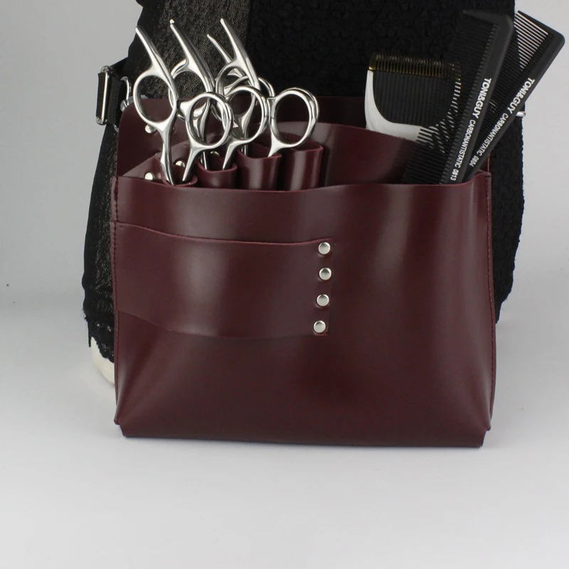 Barber Tool Bag Hairdressing Scissor Waist Pack For 7pcs Salon Scissor Pouch Crossbody Bag for Hair Stylist & Pet Grooming