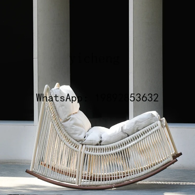 X1  recliner outdoor garden balcony leisure sofa chair living room lunch break rocking sofa chair home decor