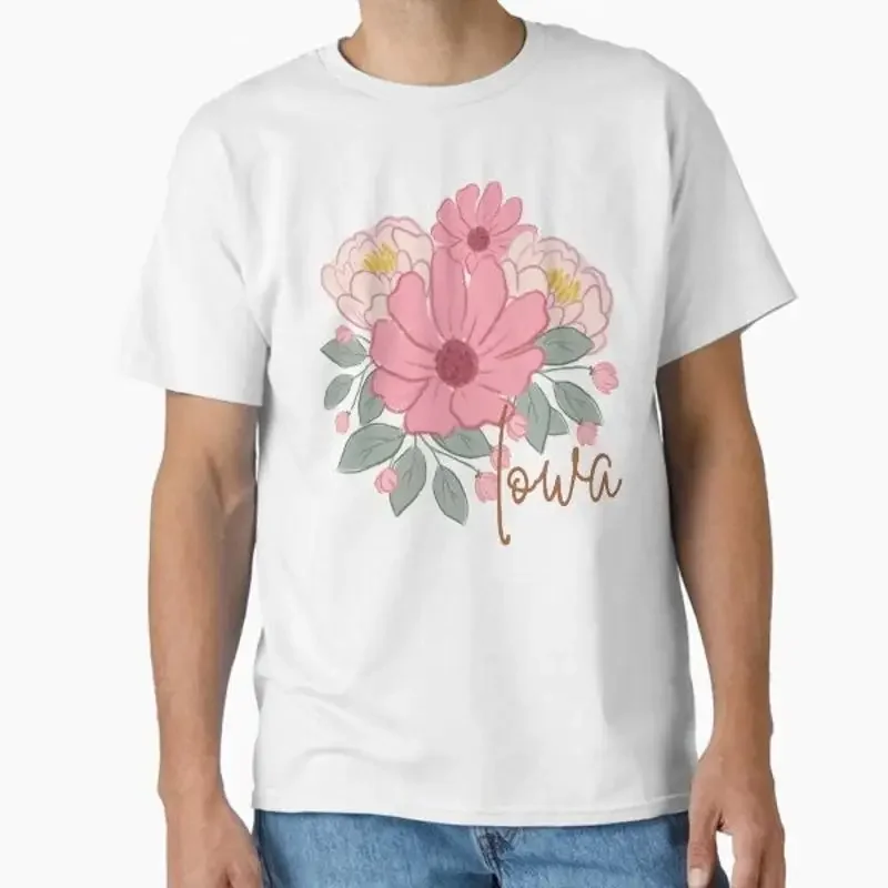 Iowa Wild Rose State Flower Classic T shirt S Made in US AUS Size 2XL