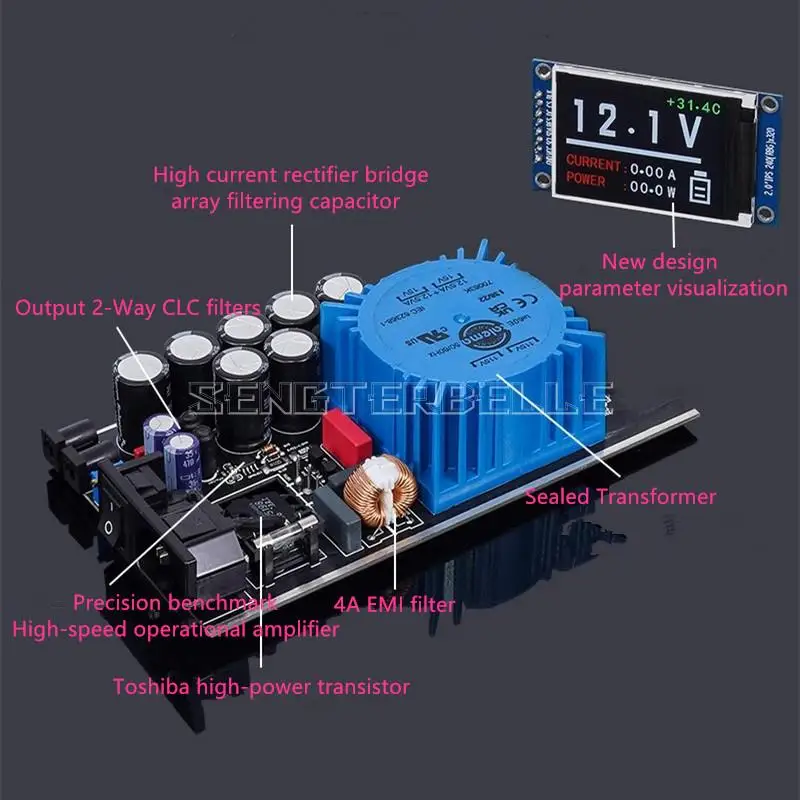 Imagem -05 - Fonte de Alimentação Linear Estabilizada cc Proteção contra Sobrecarga de Saída Spd25pro 25w 5v 9v 12v 15v 19v