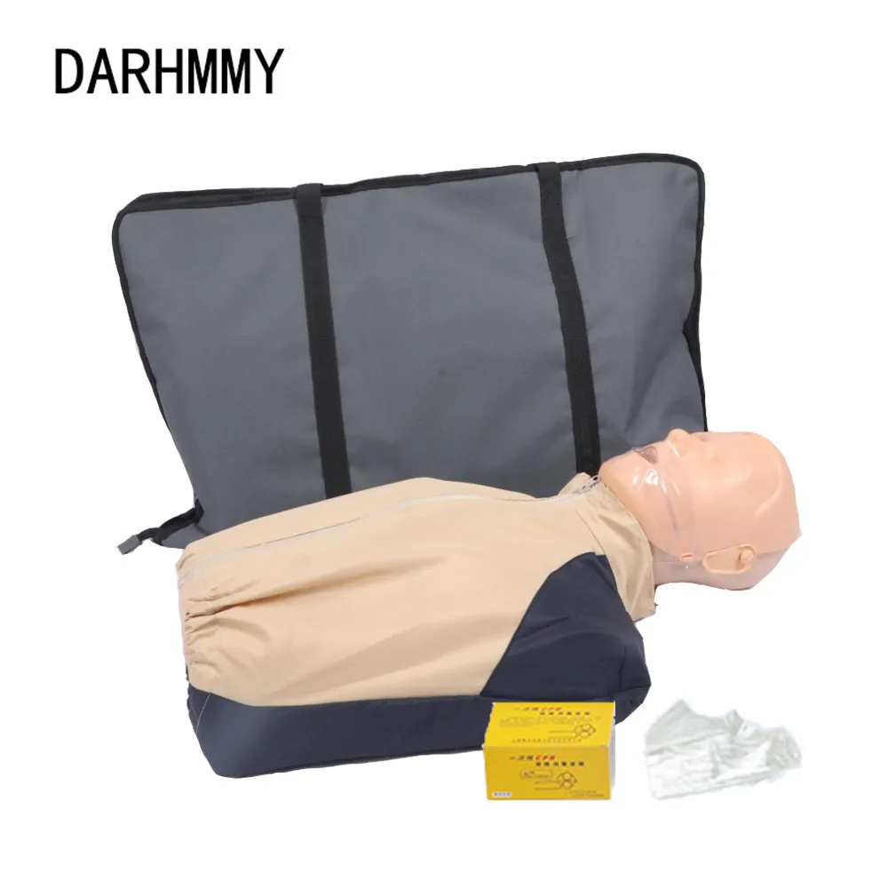 

DARHMMY Adjustable Medical Science Half Body CPR Training Mannequin Manikin CPR Simulator For Adults And Children Manikins