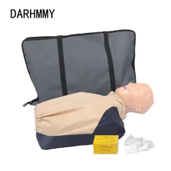 DARHMMY Adjustable Medical Science Half Body CPR Training Mannequin Manikin CPR Simulator For Adults And Children Manikins