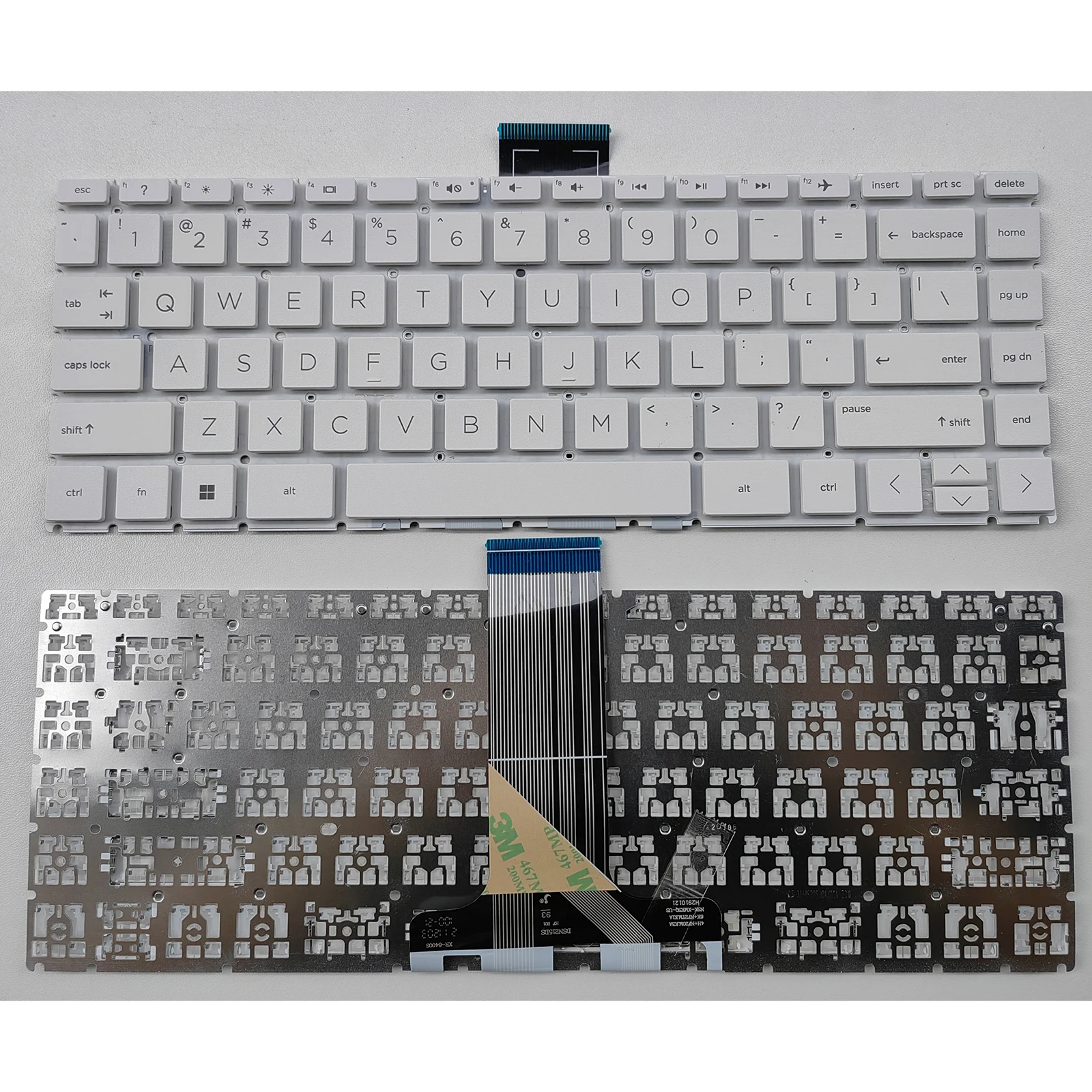 Laptop Keyboard for HP Pavilion 14-CD 14-CF 14-DG 14-BD 14-CB 14-DA TPN-I131 US No Backlit White