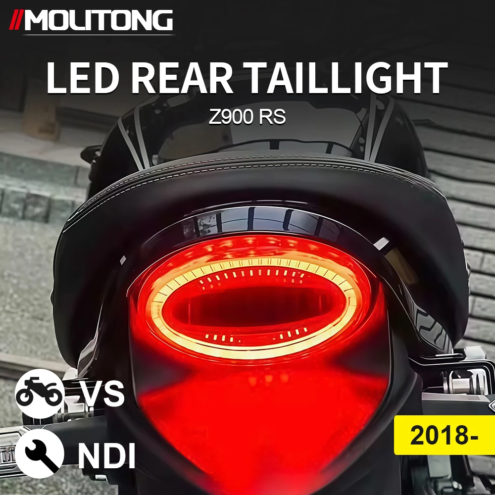 

New Motorcycle Rear Tail Light LED Brake Running Red Smoke Lamp Taillight For Z900RS Z 900 RS Cafe Z900 RS 2018-2024