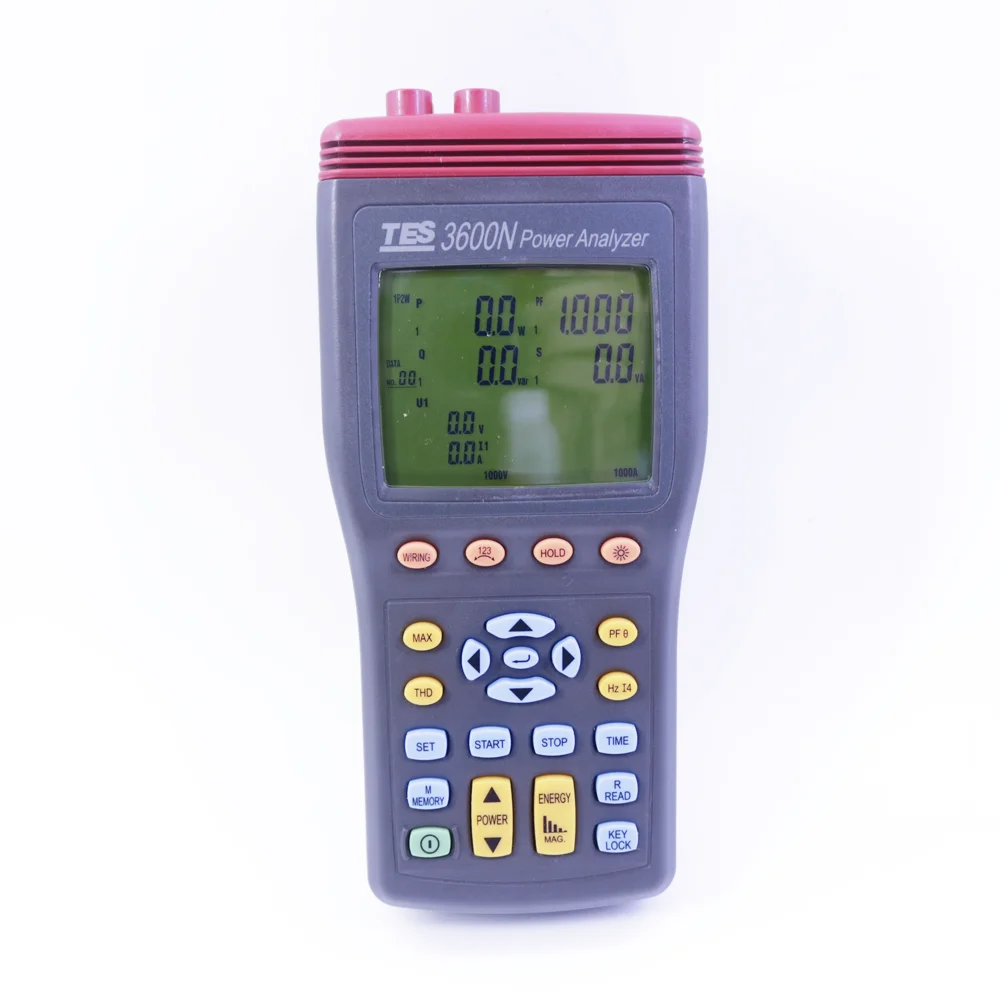 TES-3600N 3P4W Power Quality Analyzer Harmonic Clamp Meter Harmonic Analysis Meter