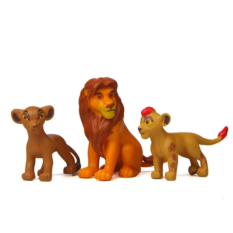 Hot 12Pcs Anime Cartoon The Lion Guard King Kion Simba PVC High Quality Action Figures Bunga Beshte Fuli Ono Figurines Doll Toys
