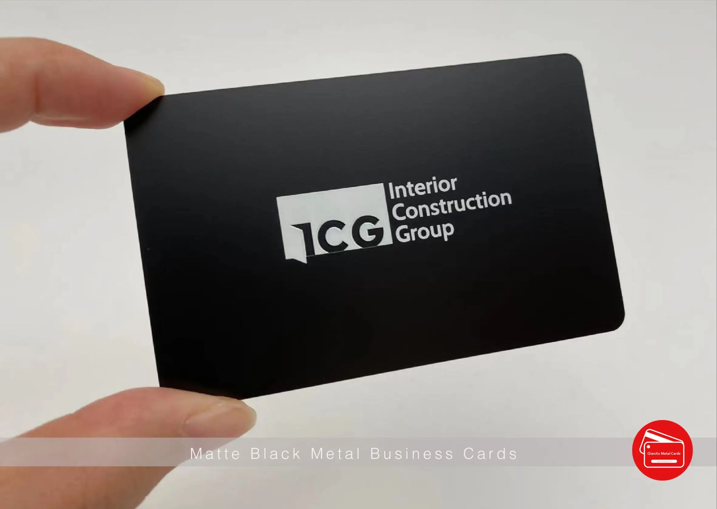 

Luxury Metal Business Cards Custom Printing & Design Matte Black Surface Color 2023