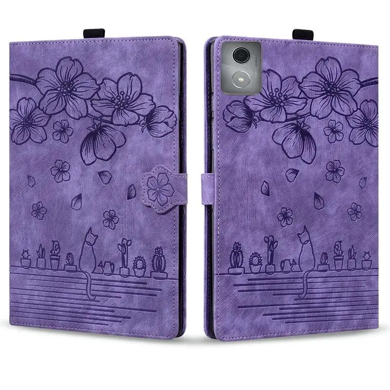 Shockproof PU Leather Folio Case for Lenovo Tab K11 Plus TB325FU TB325XU 11.45 Inch Stand Protective Cover