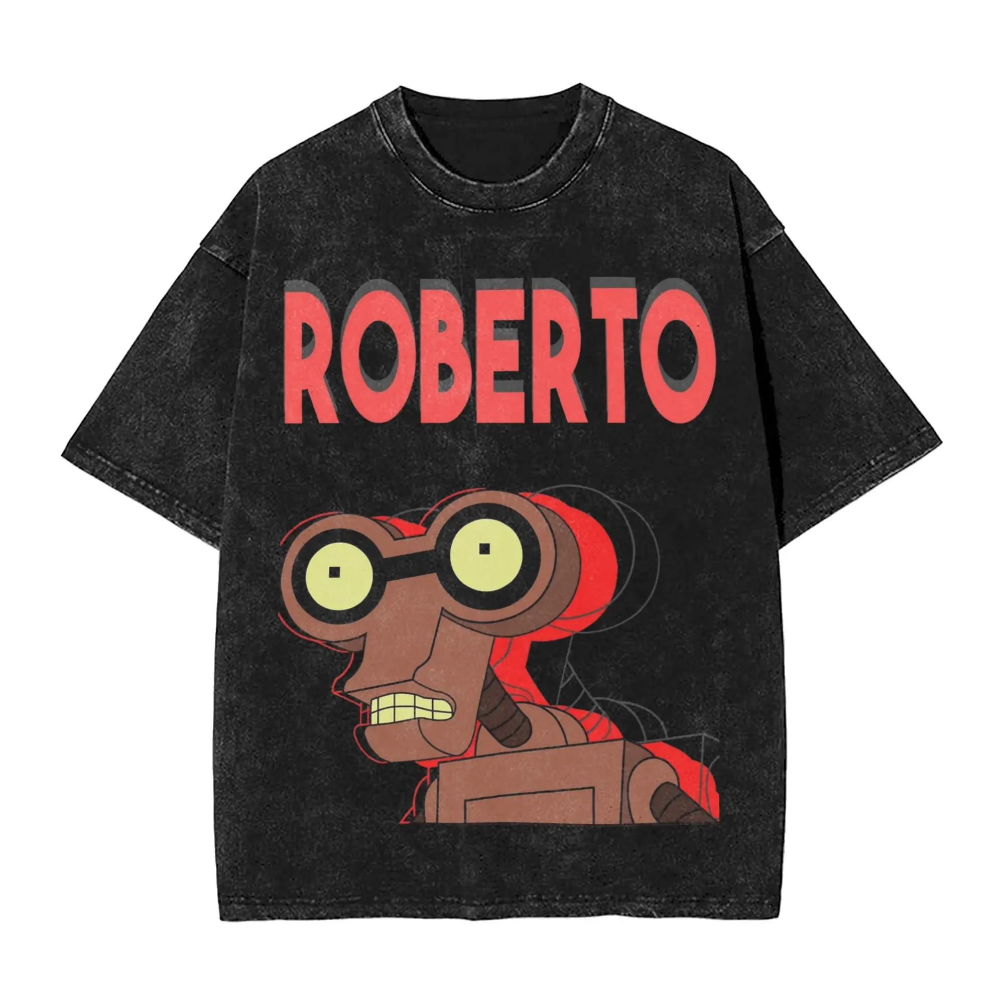 

Men Women Futuramas Cartoon Comic T Shirt Graphic Printed Cotton Washed Harajuku T-Shirts