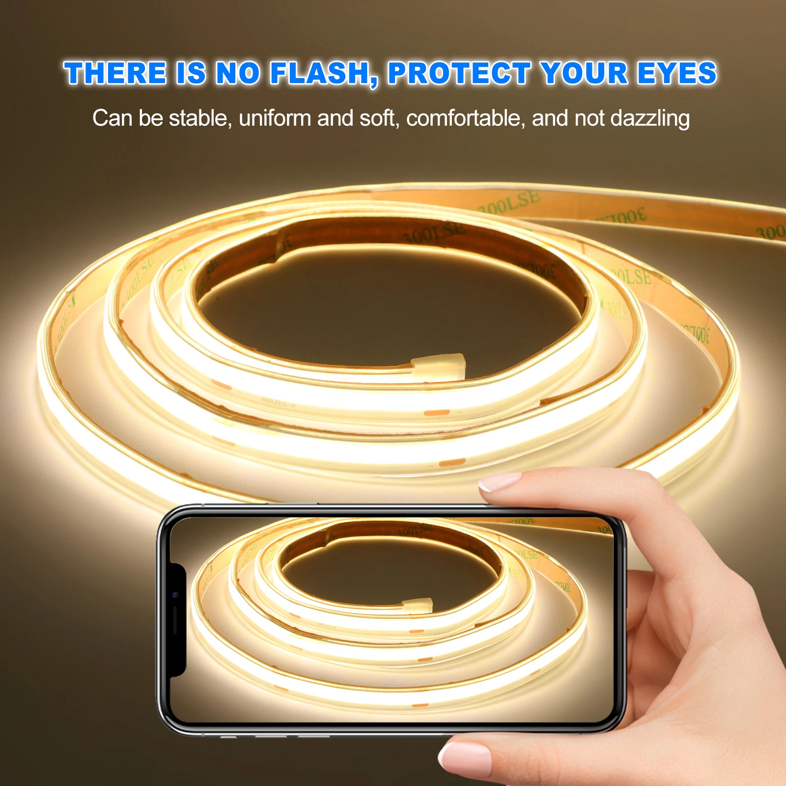 IP67 COB LED Strip Light DC 12V 24V Fita à prova d'água 480LEDs/m Piscina Sala flexível Fita de alta densidade 3000K 4000K 6500K