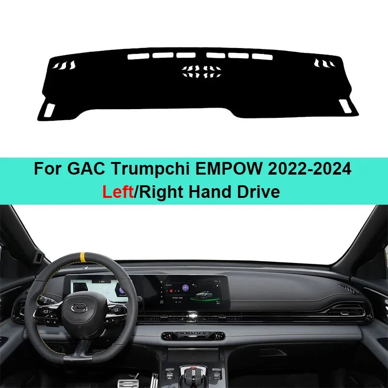 2 Layers Car Auto Dashboard Cover Carpet Cape For GAC Trumpchi EMPOW 2022 2023 2024 LHD RHD Rug Dash Mat Dashboard Pad Anti-UV