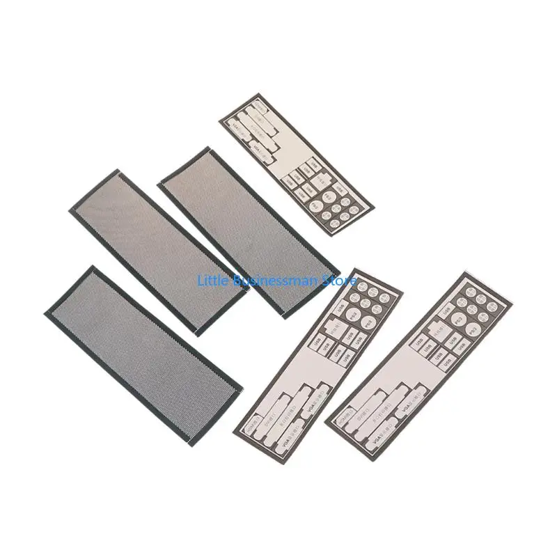Computer Fall Lüfter Staub Filter Mesh Net Abdeckung PVC Staub Filter Schild Zurück Platte Für Computer Chassis M76A – Detail 10
