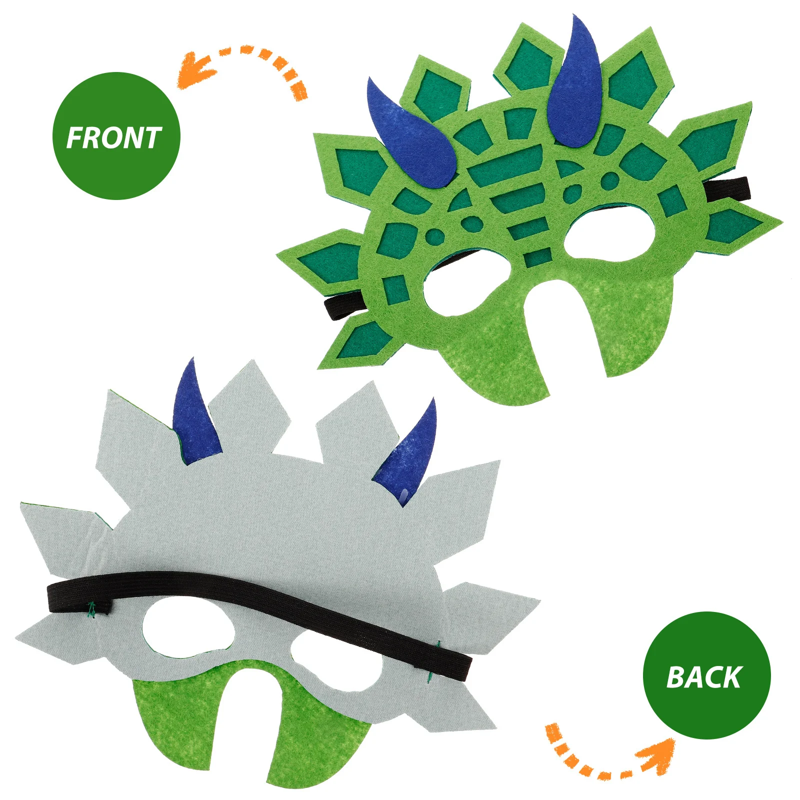 

1Set Dinosaur Costume Accessories Tail Mask Set Cartoon Cosplay Party Supplies for Kids Dinosaur Mask for Kids