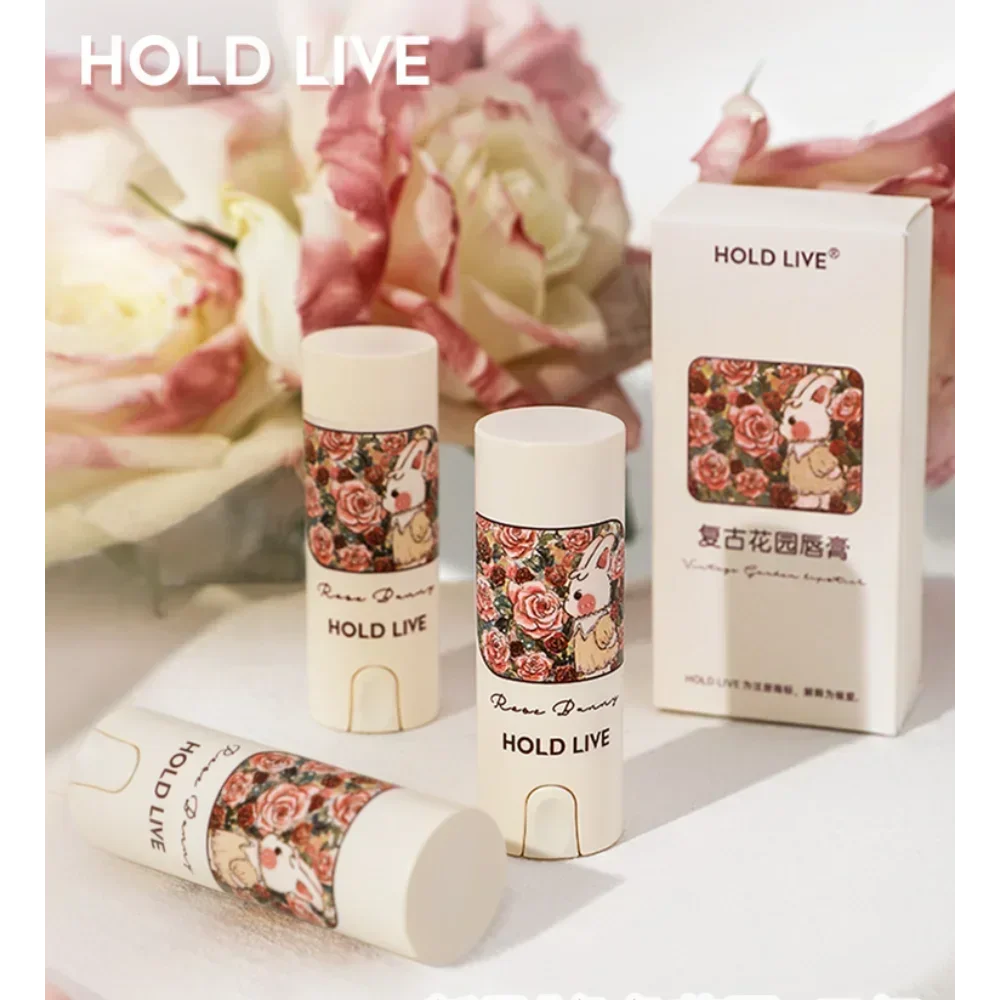 

Помада HOLD LIVE Bunny's Garden матовая бархатная нюдовая с цветом корицы, стойкая, не оставляет следов на чашке, корейская косметика