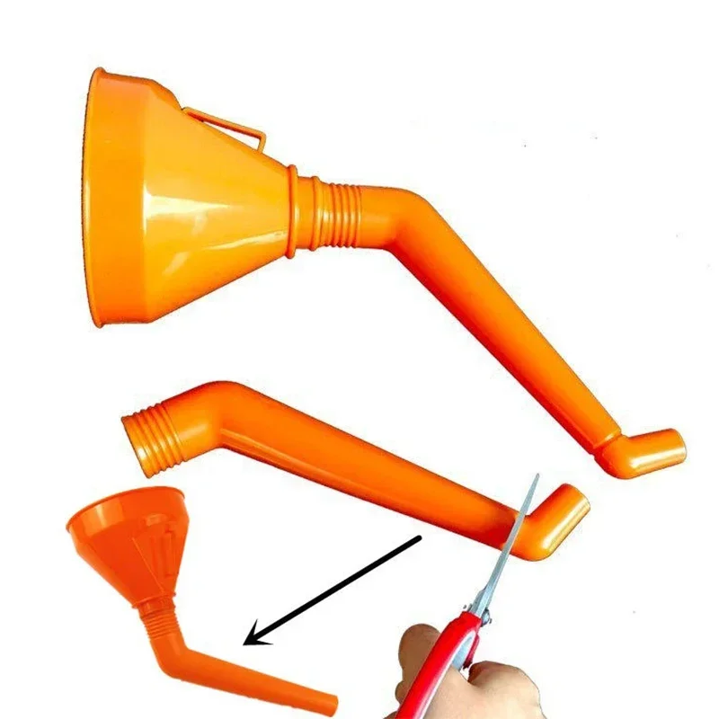 Entonnoir de ravitaillement avec filtre pour moto, huile moteur Jane, longue bouche, outils de remplissage de réparation de voiture