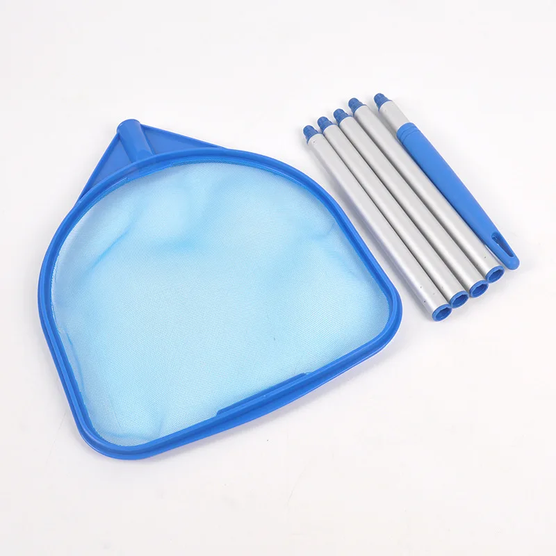 Pool Skimmer Net Leaf Rake With Detachable Aluminum Pole For Swimming Pool Hot Tub Spa Fish Pond Surface Cleaning