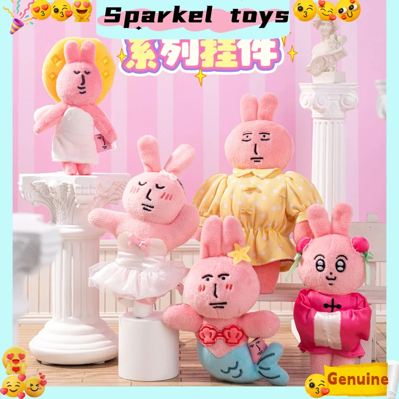 

Pink Rabbit Plush Keychain Cute Funny Face Rabbit Keyring For Bags Backpacks Gift For Girls Pink Rabbit Friends Valentine Gifts